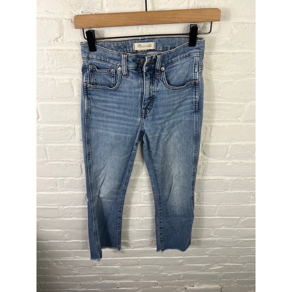 Madewell Women's Cali Demi Bootcut Jeans Denim Stretch Blue Size 24 Petite
